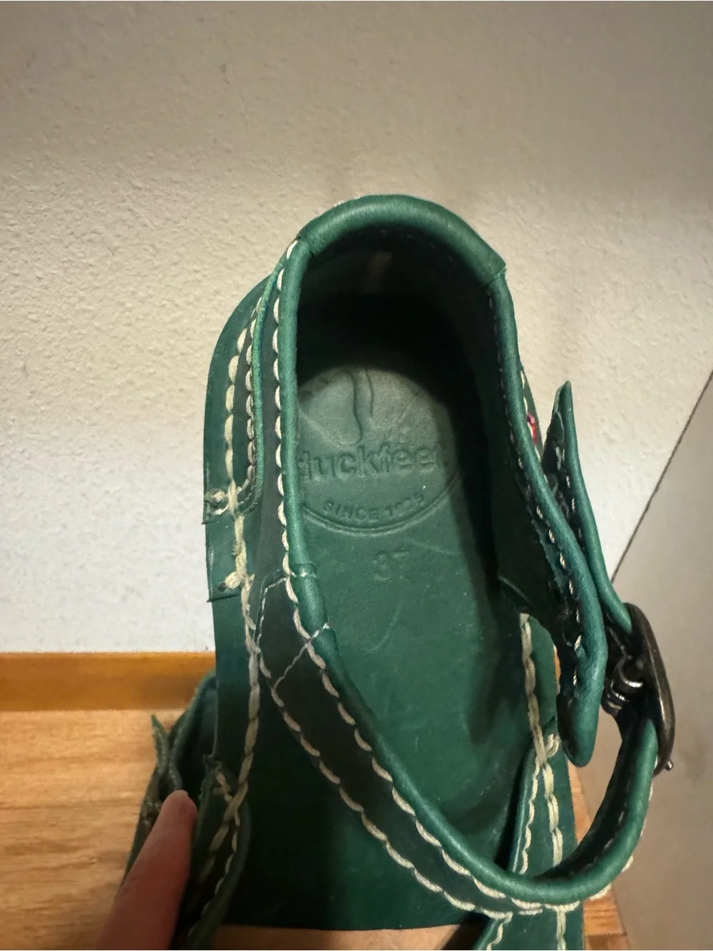 Duckfeet Mols Maryjane Sandal Green Turquoise - Picture 4 of 5